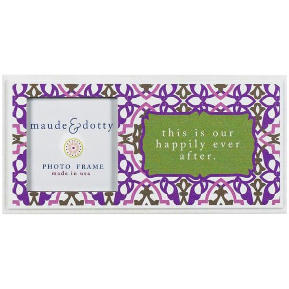 Danielson Designs Maude & Dotty Photo Frame "This is Our Happily Ever After" New